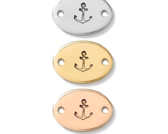 Anchor connector, gold filled, rose gold filled, sterling silver, permanent bracelet anchor connector, gold filled connectors, CN01
