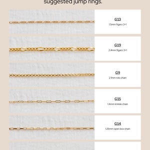 14k gold filled footage chain, wholesale bulk chain for permanent jewelry supplies, paperclip chain, dapped bar chain, satellite chain image 8