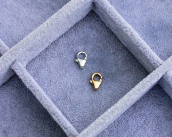 6x10mm lobster clasp, trigger clasp, 14k gold filled, sterling silver, lobster clasp, bulk wholesale, jewelry supplies, F16