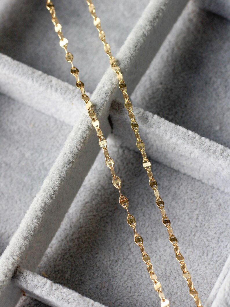2.2mm Disc Link Chain 14k Gold Filled, Gold Chain, Link Chain ...