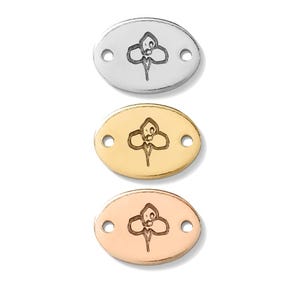 Connettore per iride, riempito in oro, riempito in oro rosa, argento sterling, connettore per iride per bracciale, connettori riempiti in oro, CN01