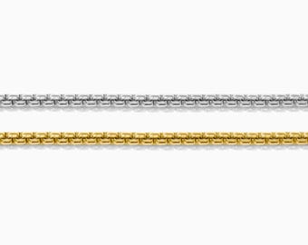 2.3mm Round Venetian Rolo Chain, 14k Gold Filled, .925 Sterling Silver, S224, G224