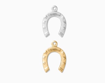 Horseshoe charm, gold filled sterling silver horseshoe charm, western theme charms, country girl charms, horse charms, rodeo charms, CH34