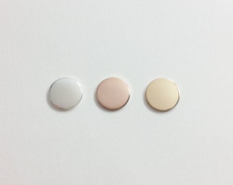 Circle blank .25" (6.3mm), no hole, 20 gauge, sterling silver, 14k gold filled, 14k rose gold filled, engraving blank, stamping blank