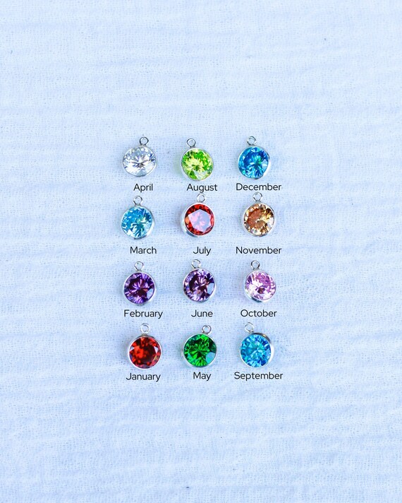 Birthstone charms wholesale discount