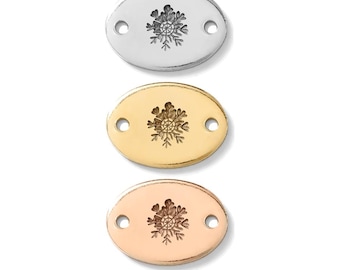 Snowflake connector, gold filled, rose gold filled, sterling silver, bracelet snowflake connector, gold filled connectors, CN01