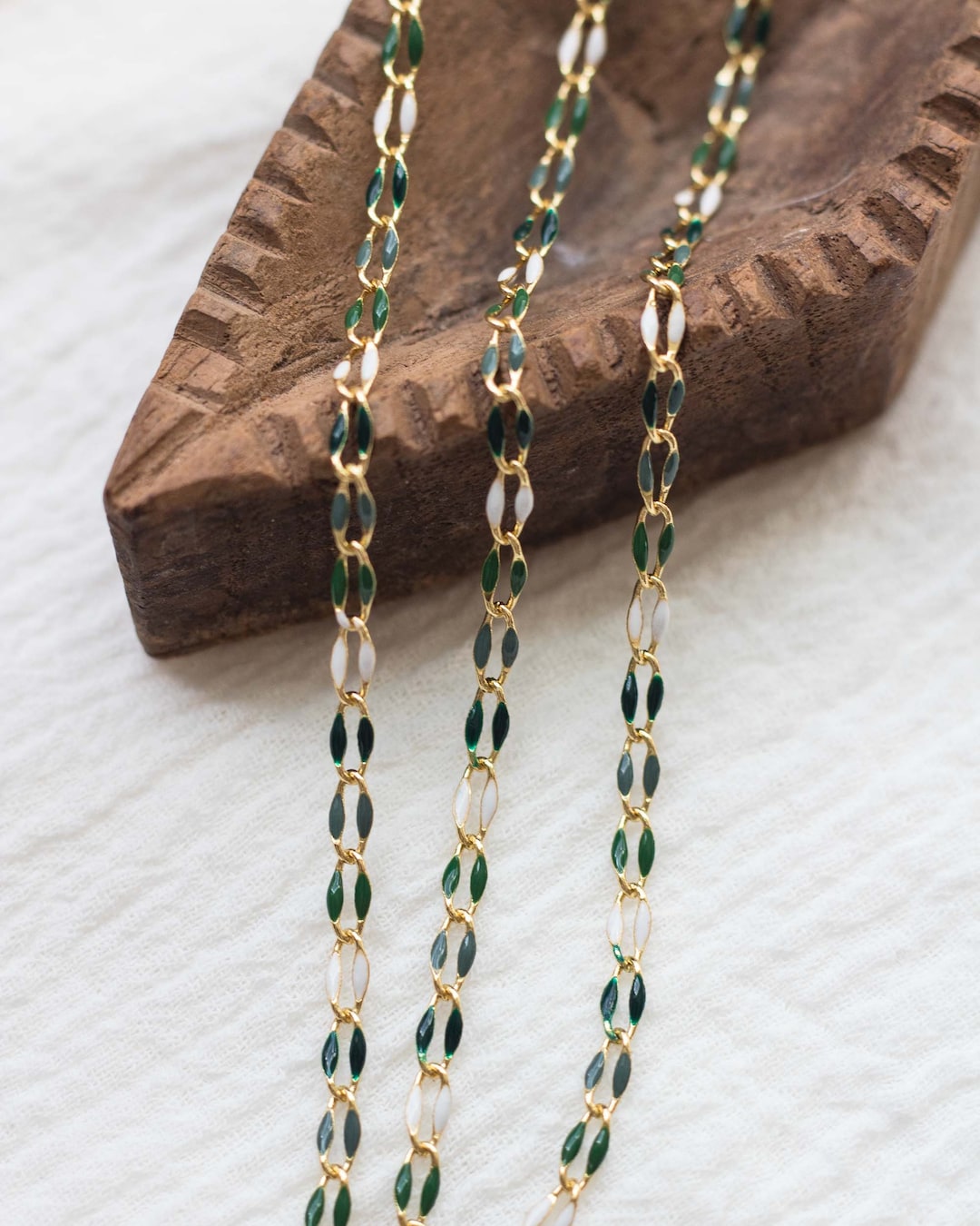 Green Multi Color Chain, Multi Color Chain, Permanent Jewelry Bulk ...