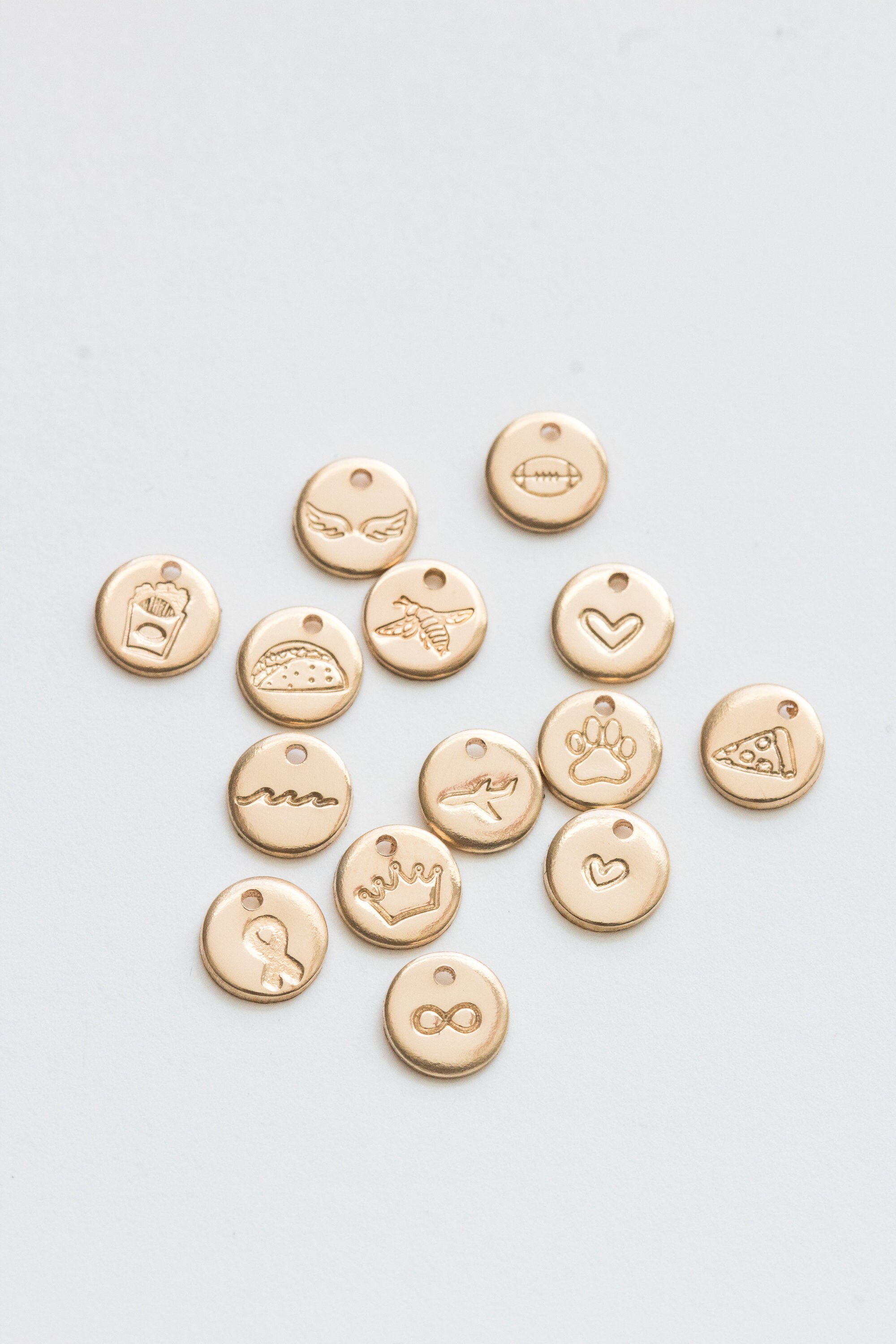 25pcs/Bag 12x9mm Believe In Love Heart Charms For DIY Jewelry