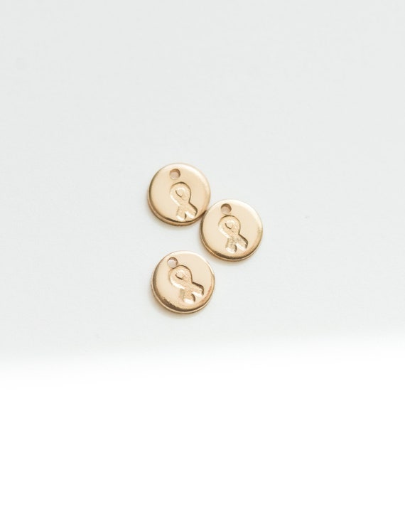 Tiny Disc Charm, Permanent Jewelry Charms, Gold Filled Charms
