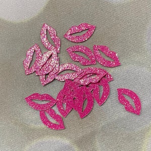 Bachelorette Party Supplies / Confetti / Bachelorette Confetti / lipstick / glitter confetti