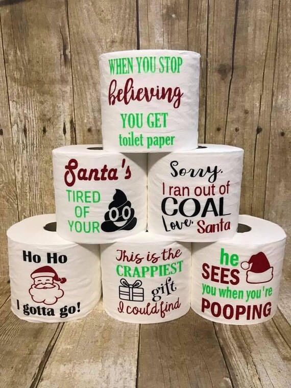 Christmas Toilet Paper Gag Gifts