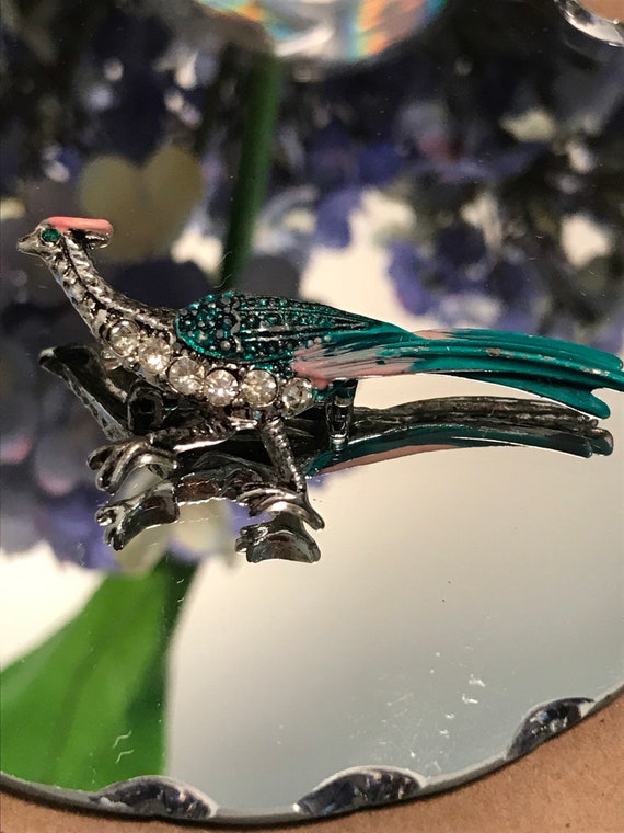 Vintage Peacock brooch