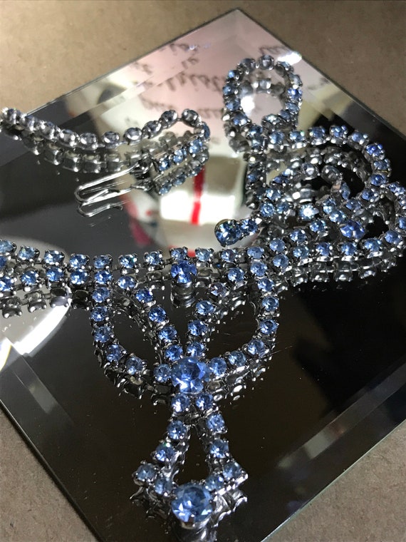 Ice Blue Rhinestone choker