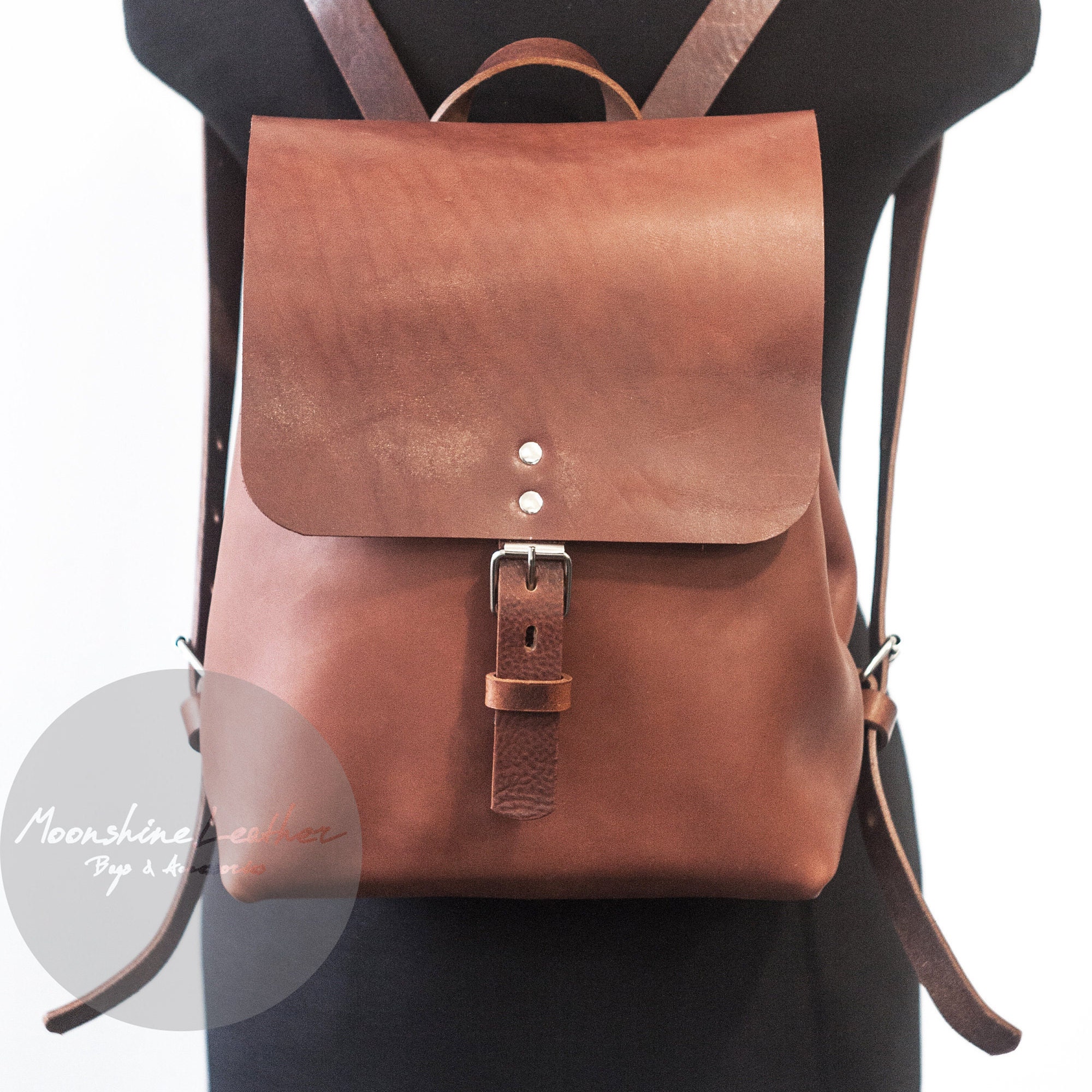 Minimalist BACKPACK Women Backpack BROWN Backpack School Etsy
