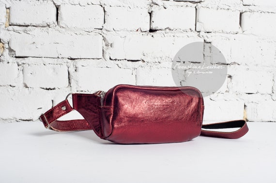 leather bum bag womens