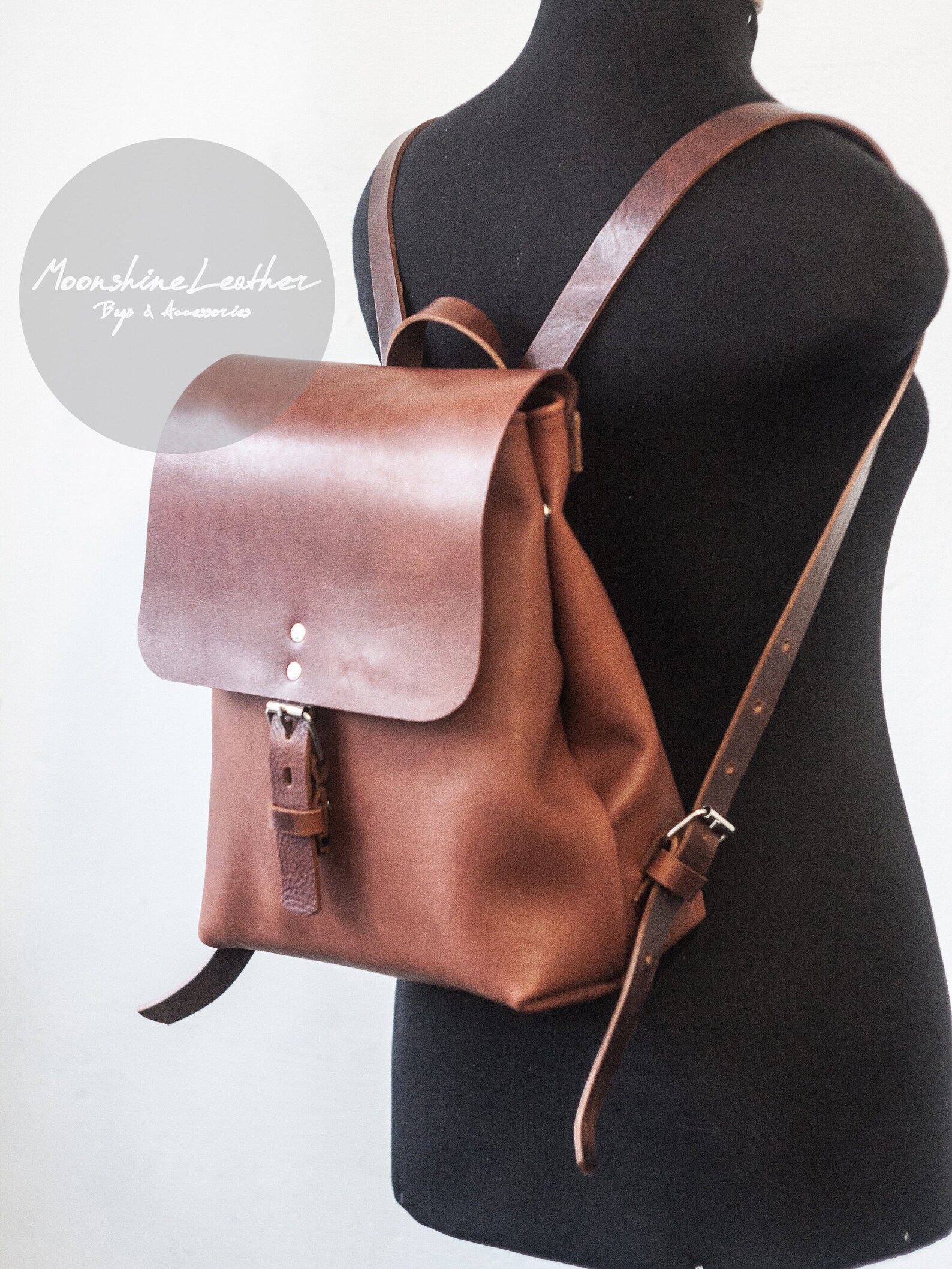 Minimalist BACKPACK Women Backpack BROWN Backpack School Etsy