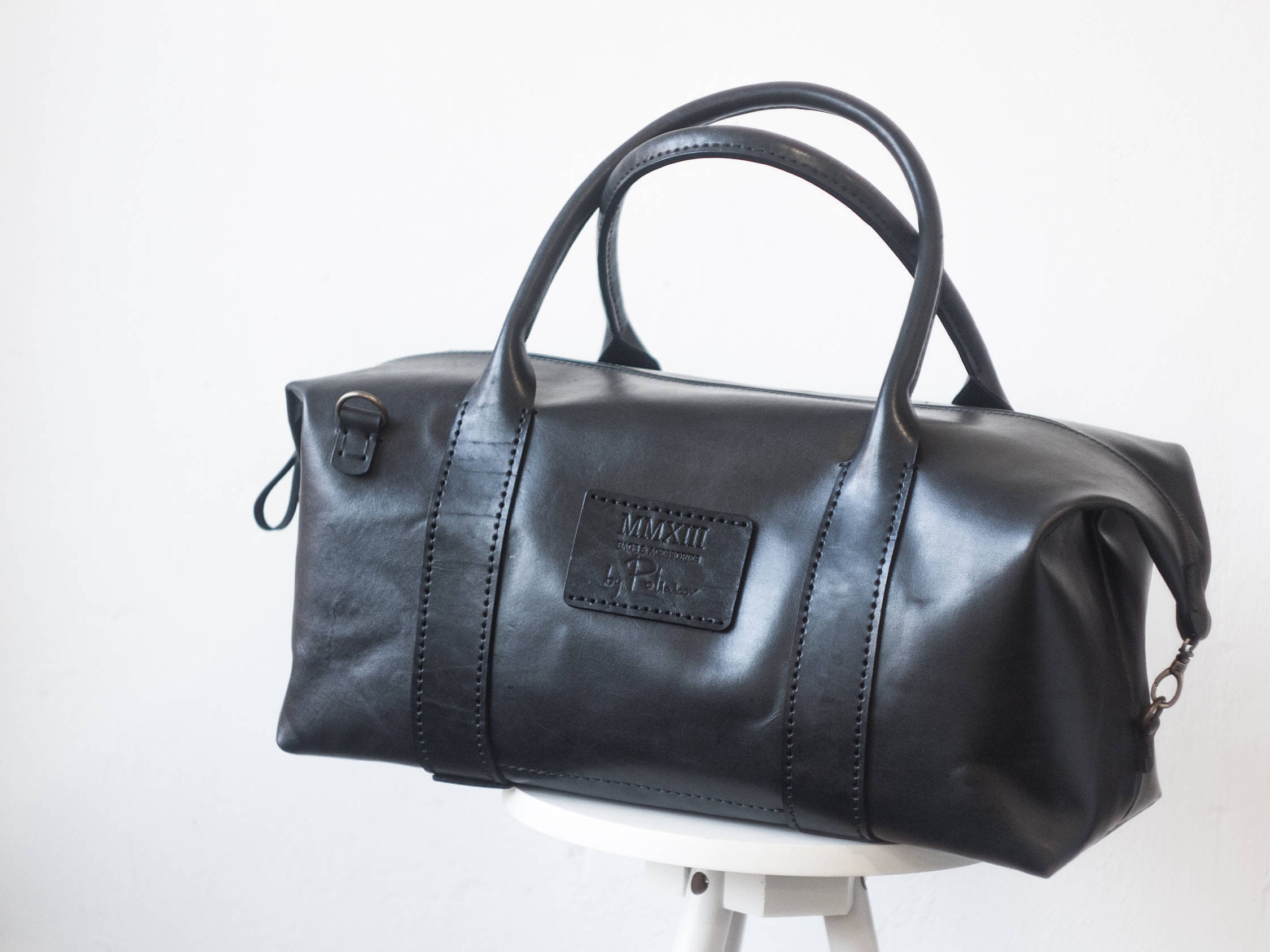 Weekender Bag Leather Duffle Duffel Gym 50