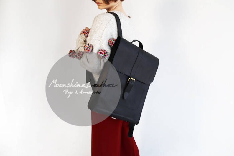 Leather backpack purse women backpack laptop backpack men Etsy