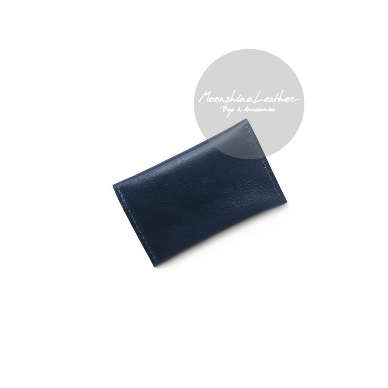 Leather CARD HOLDER Wallet Small Leather Wallet Mini Leather Etsy