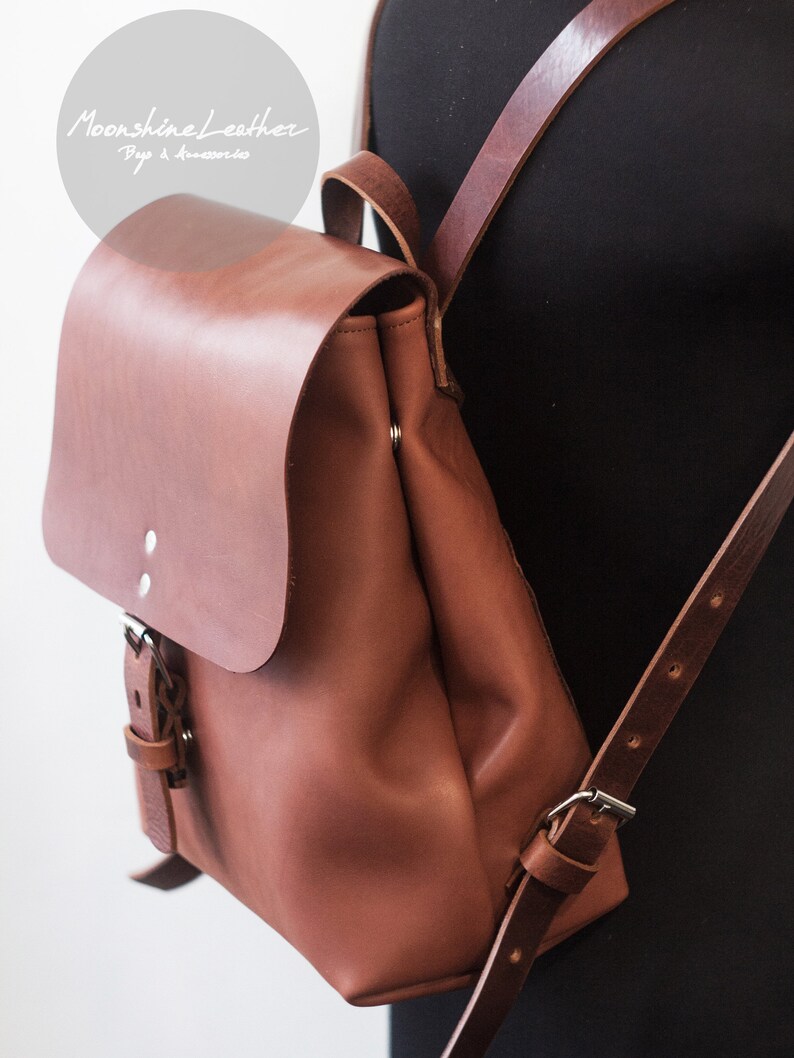 Minimalist BACKPACK Women Backpack BROWN Backpack School Etsy