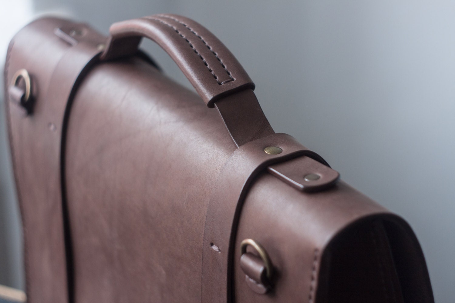 Hard Briefcase Mens Briefcase Leather Satchel Leather Etsy