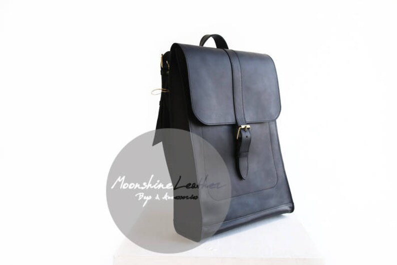 Leather backpack purse women backpack laptop backpack men Etsy