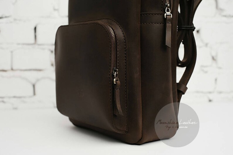 Mens backpack leather backpack backpack purse hipster Etsy