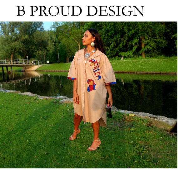 OVERSIZED AFRICA BLOUSE