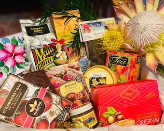 Aloha Gift Box: Hawaiian Treats, Candle & Ornament