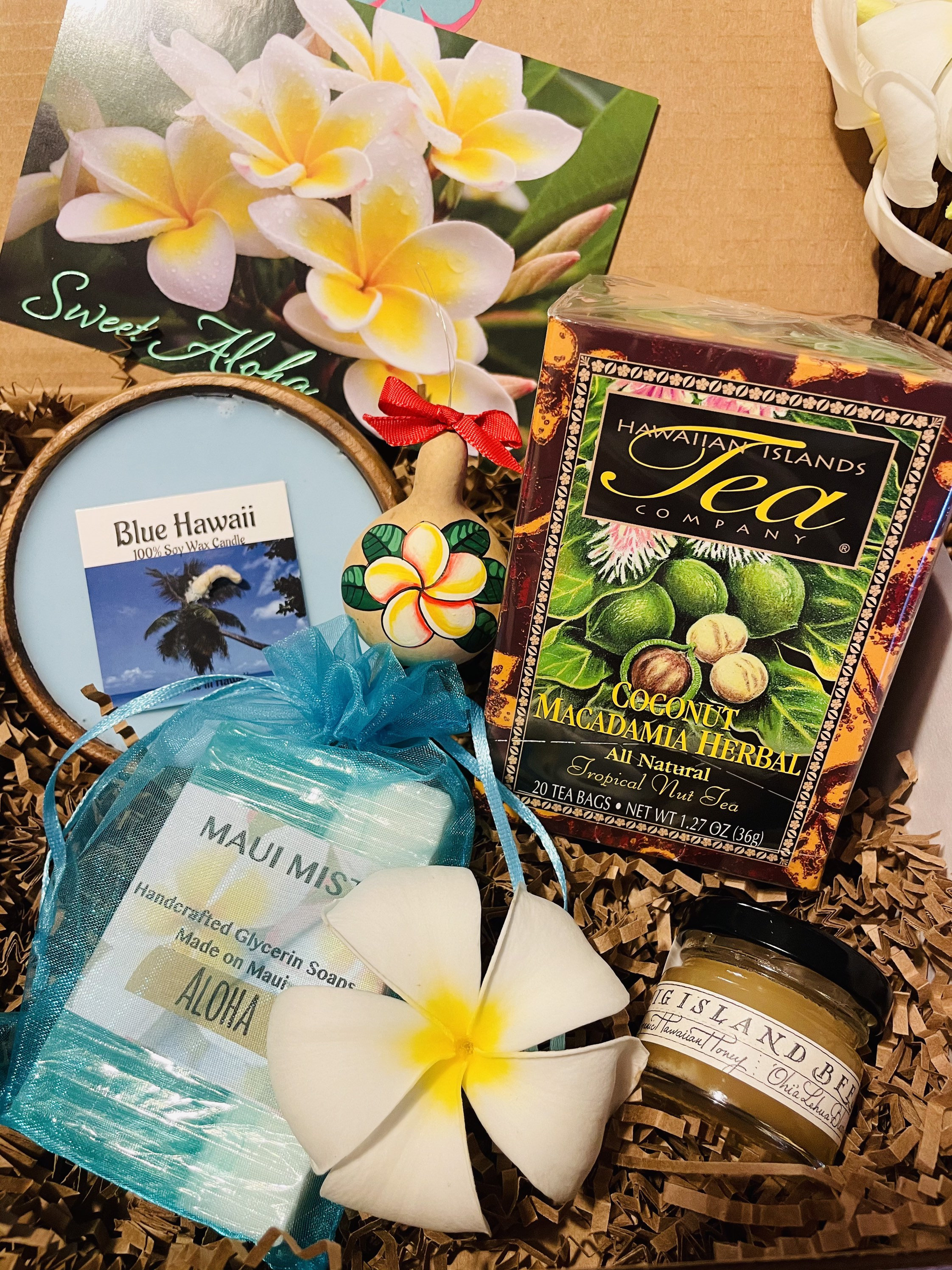 Aloha from Hawaii gift box Hawaiian candleThank you gift Etsy