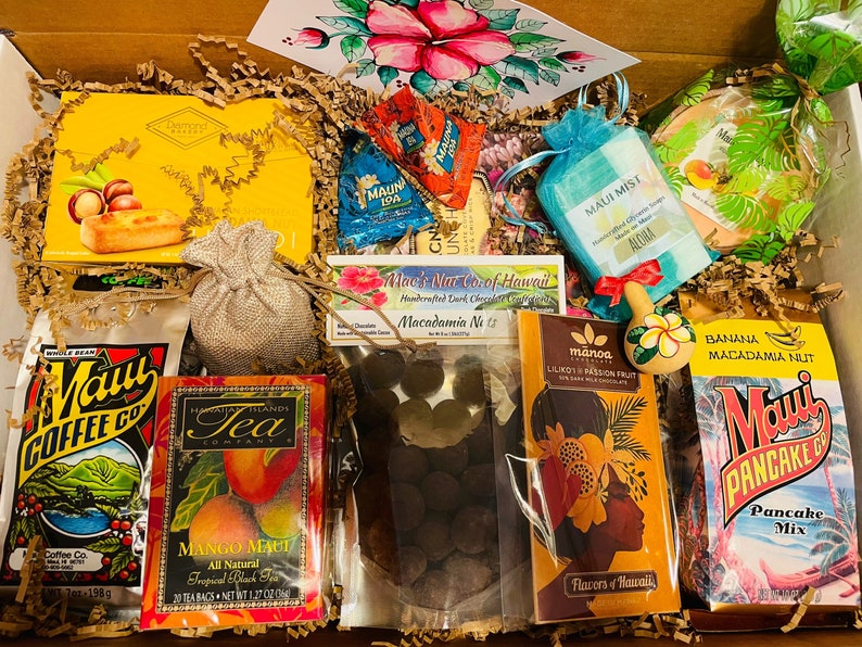 Aloha Gift Box From Hawaiideluxe Gift Boxthank You Etsy