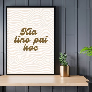 Te Reo Māori Do Your Best Poster, PRINTABLE Wall Art, DIGITAL DOWNLOAD
