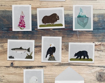 Alaska Wildlife Notecards - Box Set of 10