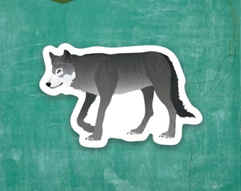 Gray Wolf - Tiny Viny Sticker