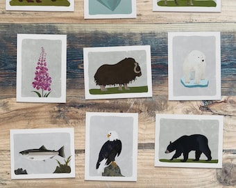 Alaska Wildlife Notecards - Box Set of 10