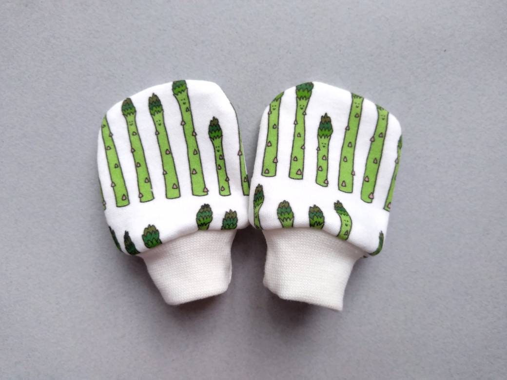 Organic cotton newborn Mittens pair of gloves Baby Mittens Etsy