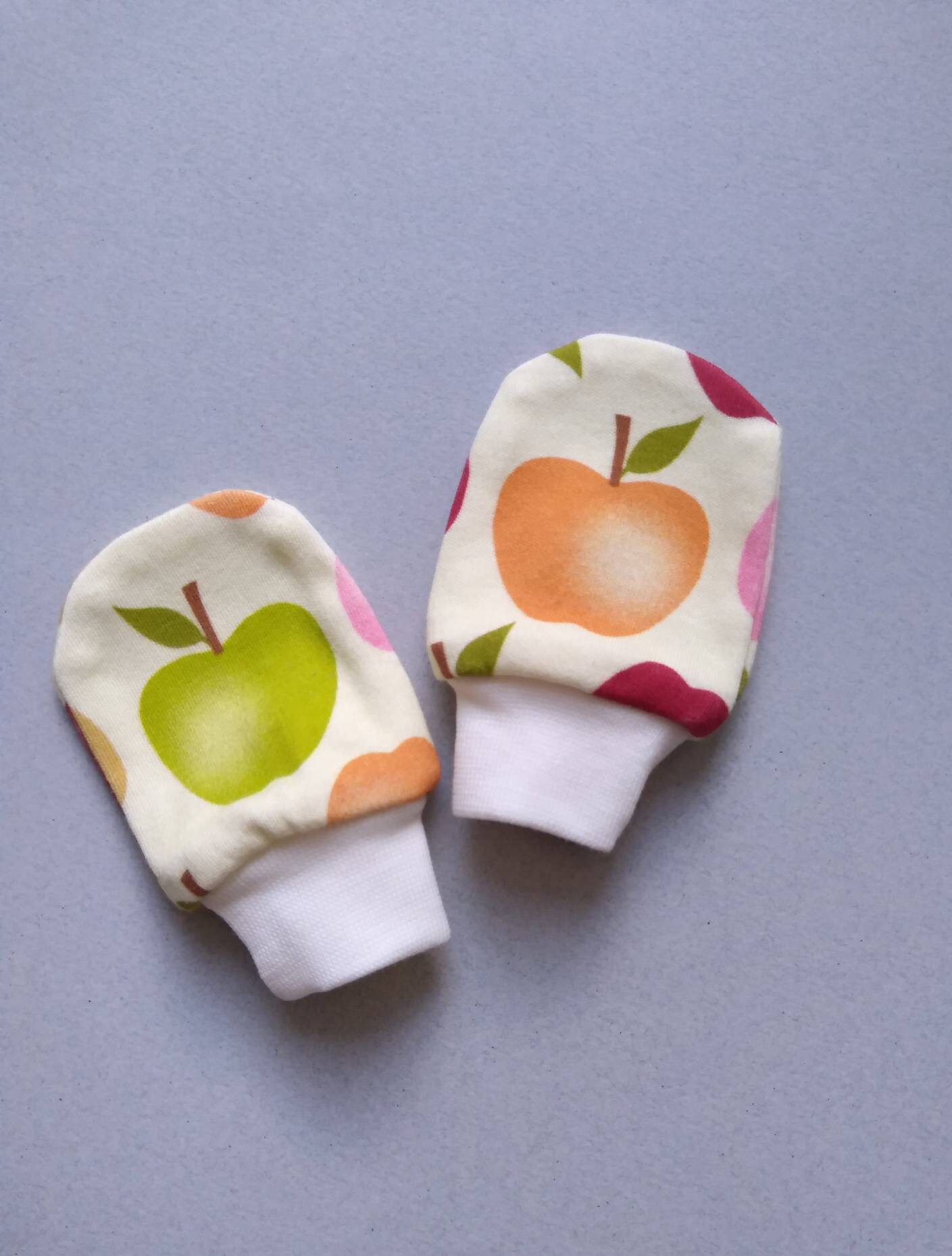 Organic cotton newborn Mittens pair of gloves Baby Mittens Etsy