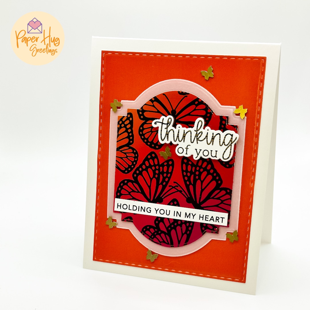 Thinking of You Holding You in My Heart Handmade Greeting Card With ...
