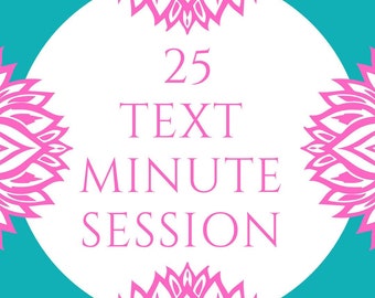 25 Minute Psychic Text Reading