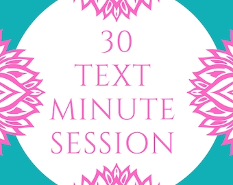 Lectura de mensajes de texto de 30 minutos