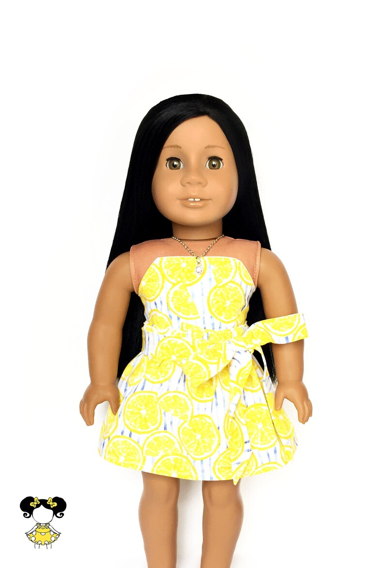 Yellow Dress Blue Sash