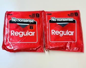 Lot 2 Keine Unsinn Normale schiere Strumpfhose Größe B Aus Schwarz Sandelfuß Strumpfwaren