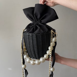 Woven basket bag Etsy