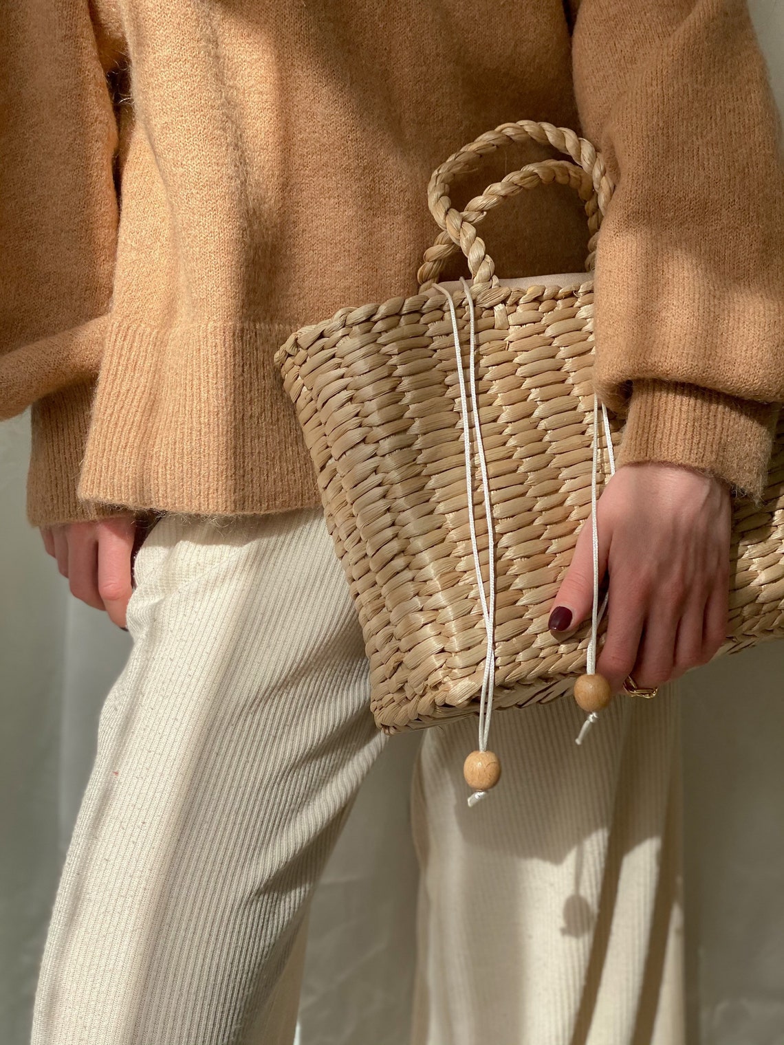 Handmade Summer Bag Woven Straw Tote Handbag | Etsy