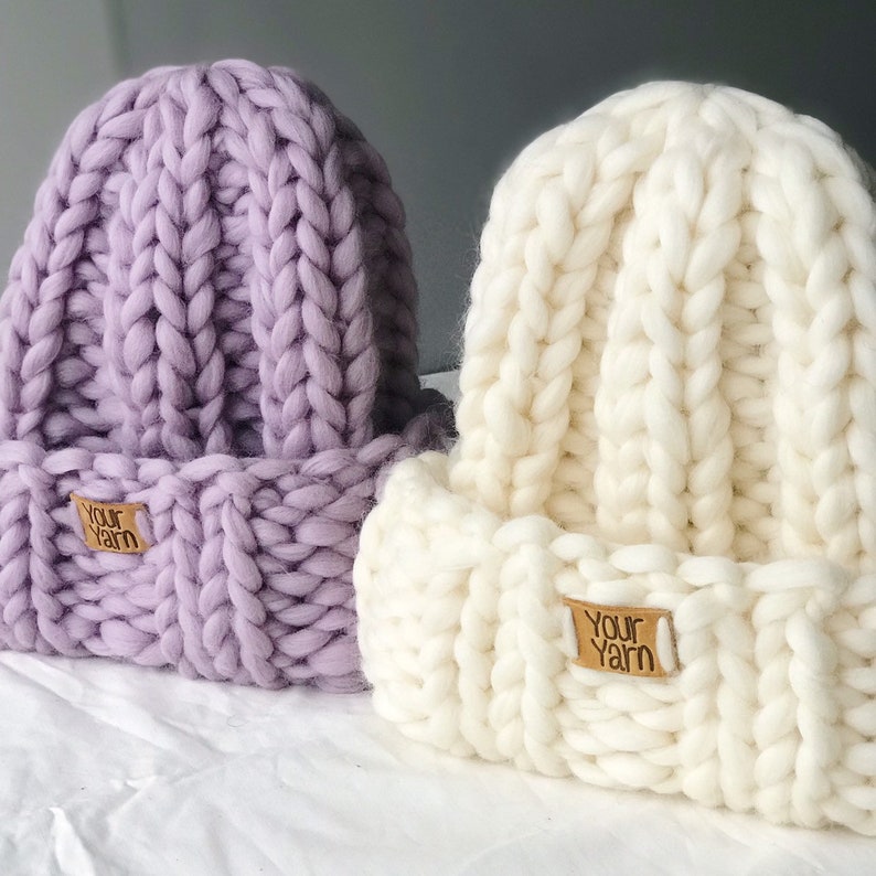 Super Chunky Hat, Womens Chunky Knitted Beanie Nugat