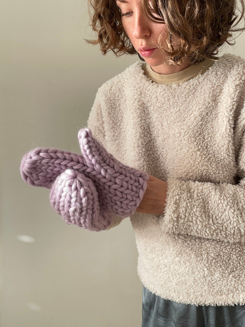 Womens Mittens, Winter Warm Mittens image 4