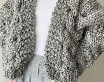 Chunky Hand Knitted Oversized Cardigan