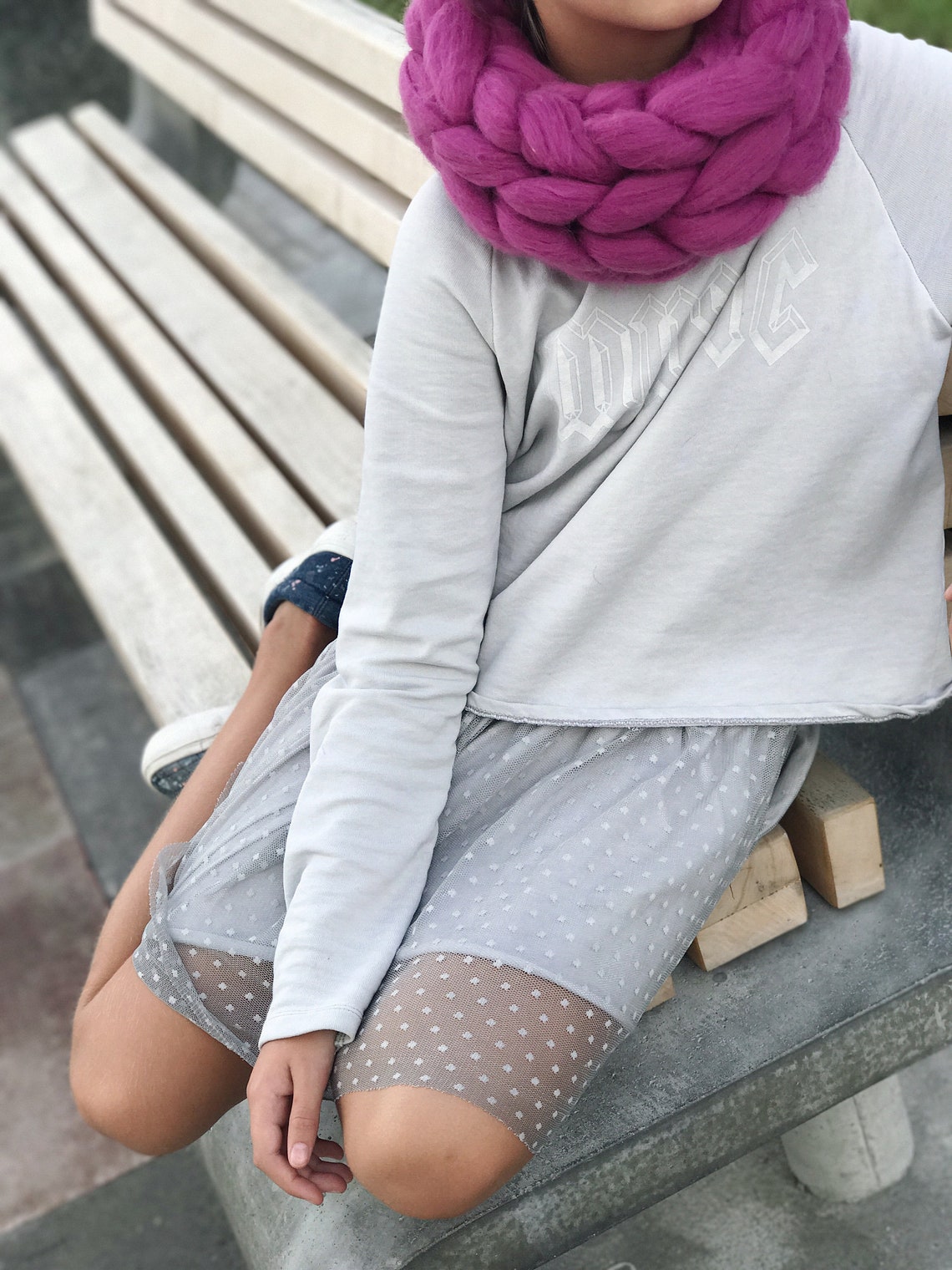 Chunky Knit Scarf Infinity Chunky Scarf Arm Knitted Scarf Etsy