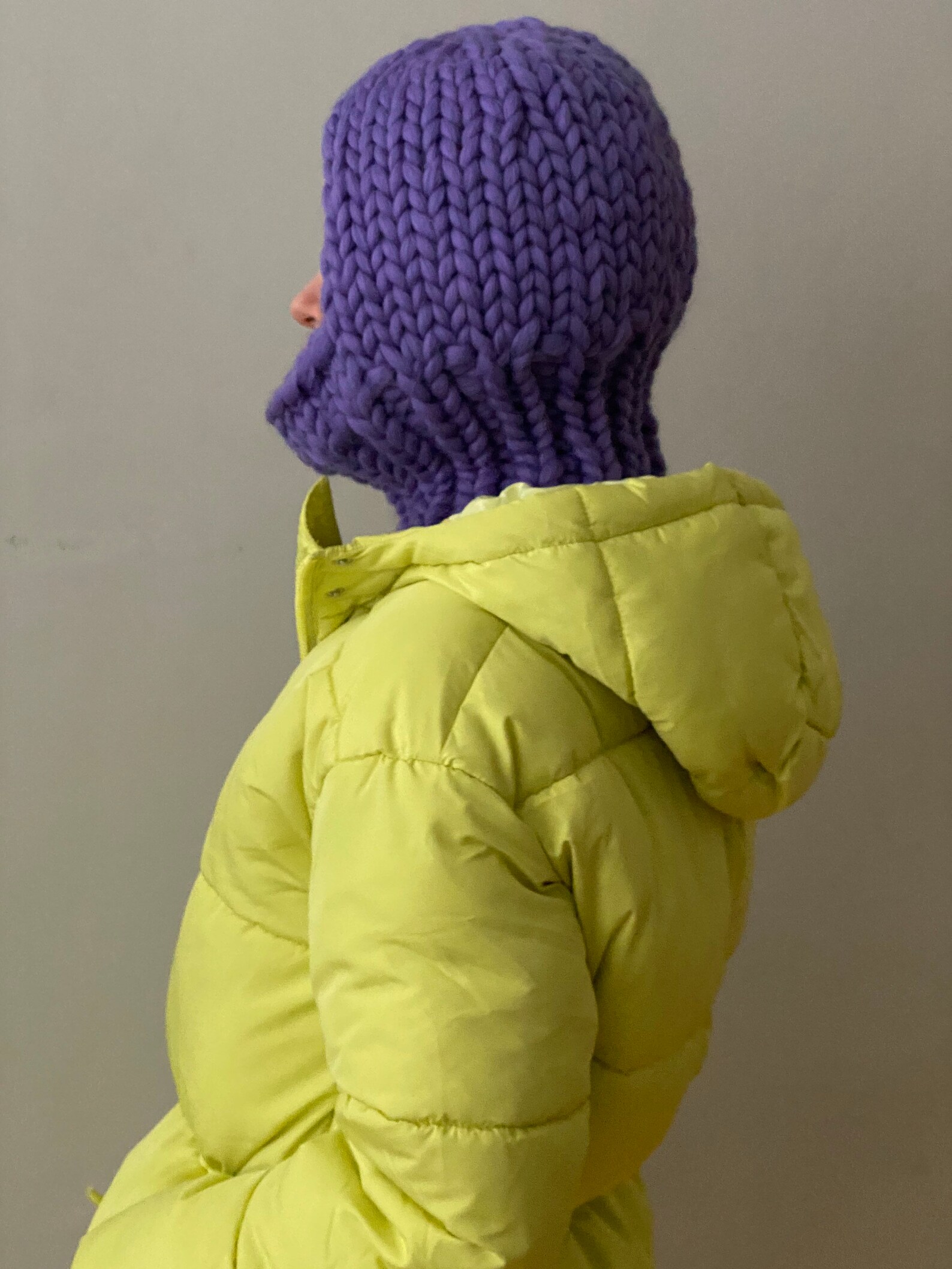 Womens Knit Balaclava Chunky Knit Balaclava Hat Etsy