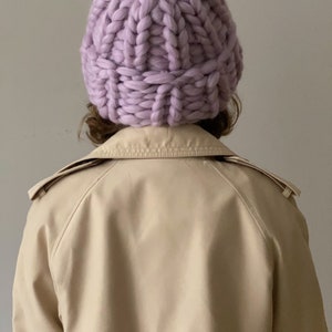 Dammössa i ull, Helsingforsmössa, Super Chunky Beanie, Chunky Mössa, Stickad Mössa, Merinoull bild 2